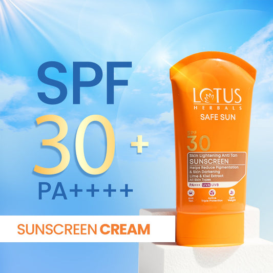 Lotus SAFE SUN Skin Lightening SUNSCREEN SPF-30 75g