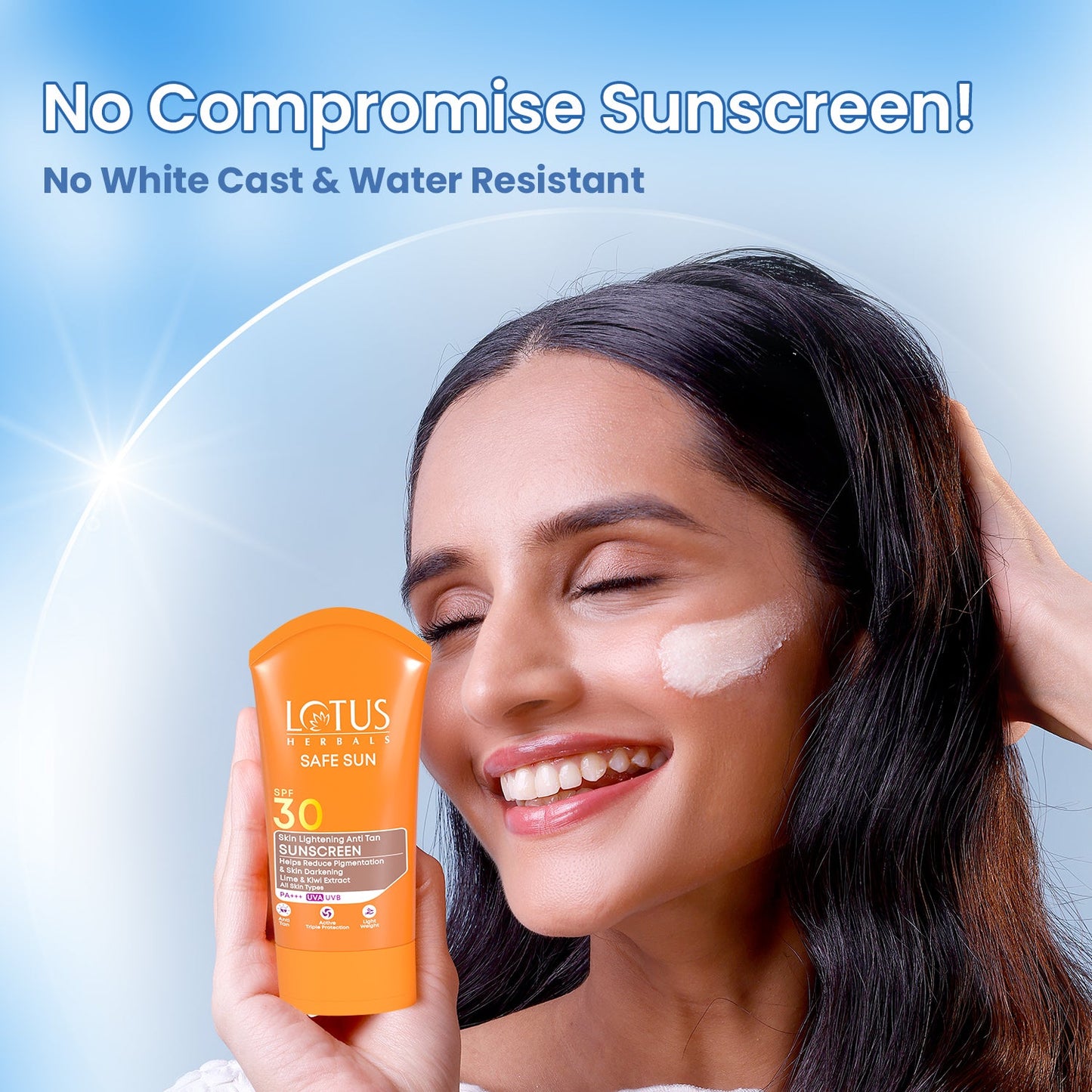 Lotus SAFE SUN Skin Lightening SUNSCREEN SPF-30 75g