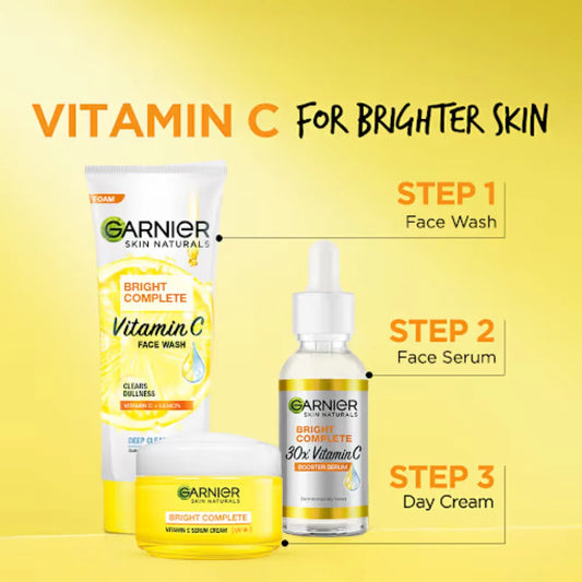 Garnier Bright Complete VITAMIN C Facewash (100gm)