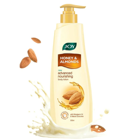 Joy Honey & Almonds Advanced Nourishing Body Lotion (750ml) | Body Moisturizer With Vitamin E - Reduces Fine Lines, Wrinkles & Prevents Dryness | Hydrates & Retains Moisture | Suitable for Men & Women