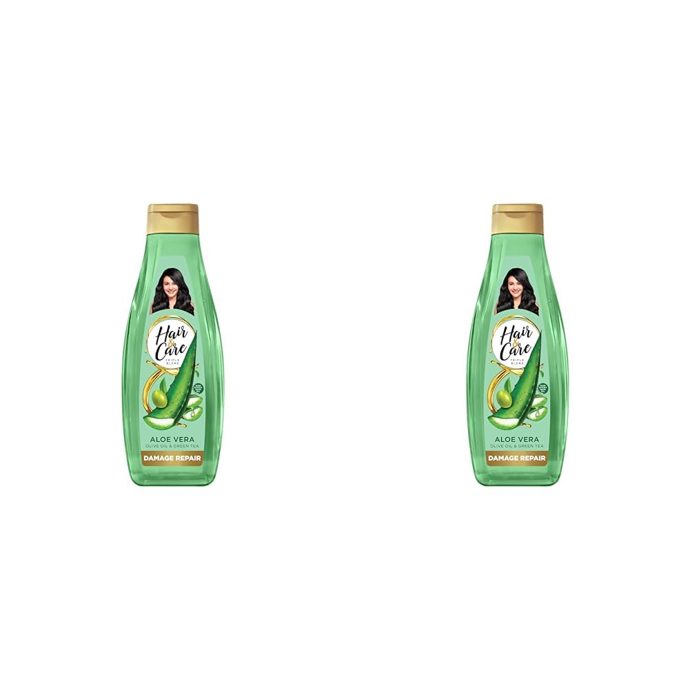Hair & Care Damage Repair Non-Sticky Hair Oil with Aloe Vera, Olive Oil & Green Tea500 ml