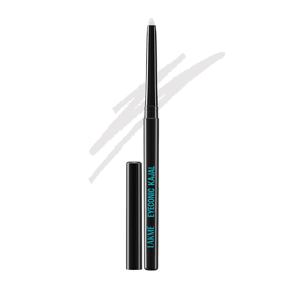 LAKMÉ Eyeconic Black Kajal 0.35 g (Combo Pack of 2) Matte Kohl Liner in a Twist Up Pencil - Waterproof, Smudge Proof & Long Lasting Eye Makeup