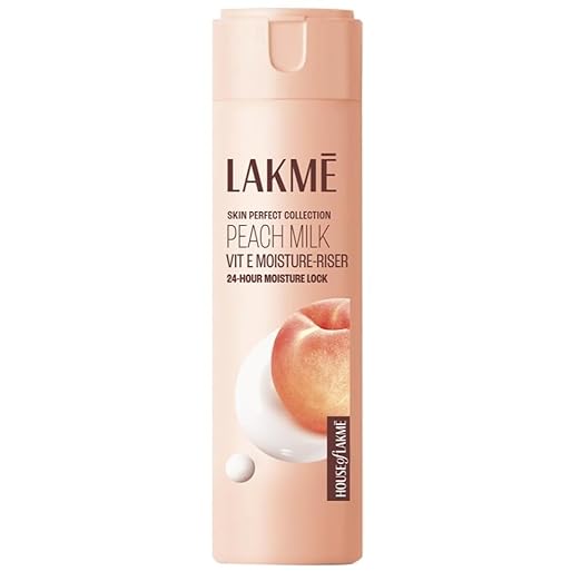 Lakme Peach Milk, Light Weight Moisturizer, 200ml, for Soft Glowing Skin, with Vitamin C, E & Peach Milk Extract, 24Hr Moisture Lock, Non-Oily, Non-Sticky Face Cream