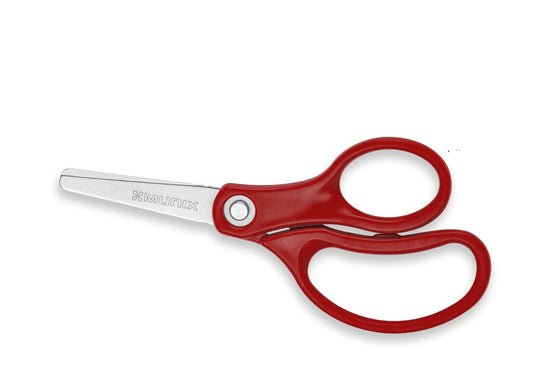 Munix AS-5150 P126 mm / 4.9" Stainless Steel Scissors | Rounded Tip with Shock Proof Body | Ergonomic Handles for Easy Handling | Lightweight Multipurpose Scissor |  Pack of 1 - Color May Vary