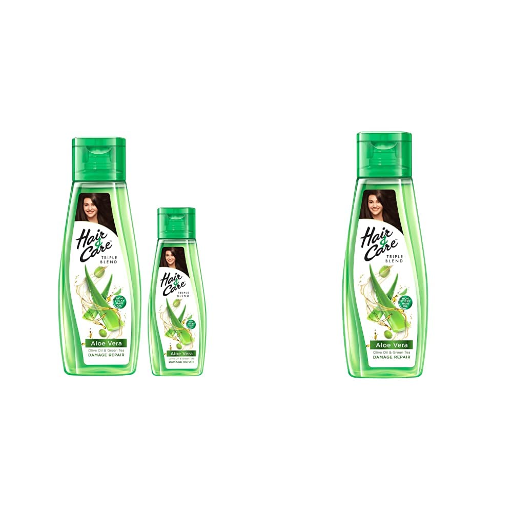 Hair & Care Damage Repair Non-Sticky Hair Oil with Aloe Vera, Olive Oil & Green Tea500 ml