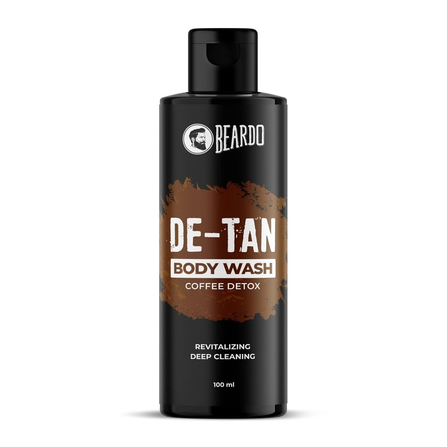 Beardo De-Tan Body Wash for Men, 200ml | Tan Removal and Caffeine Body Wash | Detan With Coffee & Aloe Extracts | For Body & Face | Refreshing Fragrance