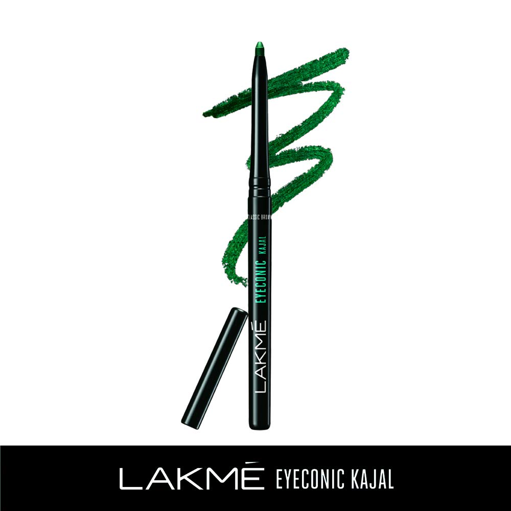 LAKMÉ Eyeconic Black Kajal 0.35 g (Combo Pack of 2) Matte Kohl Liner in a Twist Up Pencil - Waterproof, Smudge Proof & Long Lasting Eye Makeup