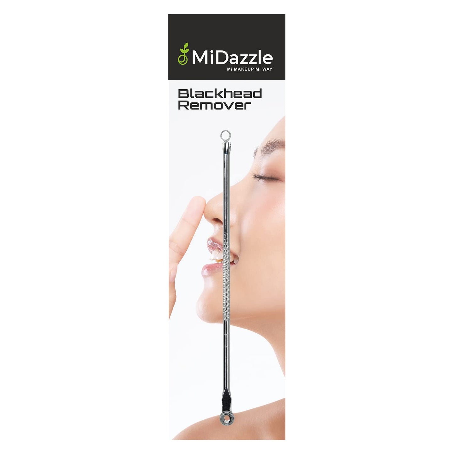 Midazzle Face Accessories (Tweezer + Blackhead Remover) - Combo Pack of 2