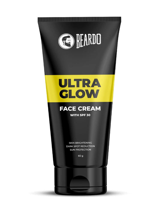 Beardo Ultraglow All in One Face Cream For Men with SPF 30, 60g | Aloe Vera With Vitamin E and Niacinamide for Skin Brightening & Dark Spots Reduction