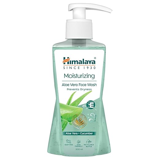 Himalaya Moisturizing Aloe Vera Face Wash, 200ml