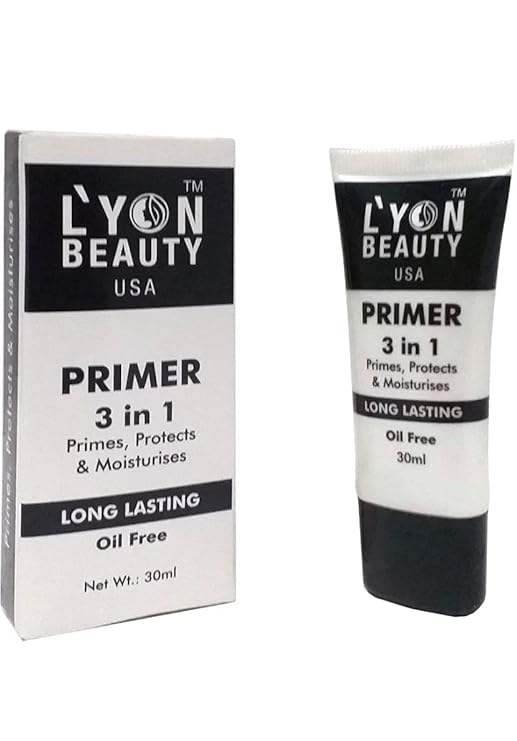 L’YON BEAUTY PRIMER 3 IN 1 | Oil Free | Long Lasting | Waterproof Primer | Protects | Moisturizes | 30 ml