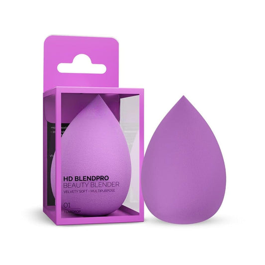 BEAUTY  HD BlendPro Beauty Blender | Velvety Soft + Multipurpose Makeup Sponge | Reuable Blending Sponge For Loose powder and Foundation | 01 Teardrop