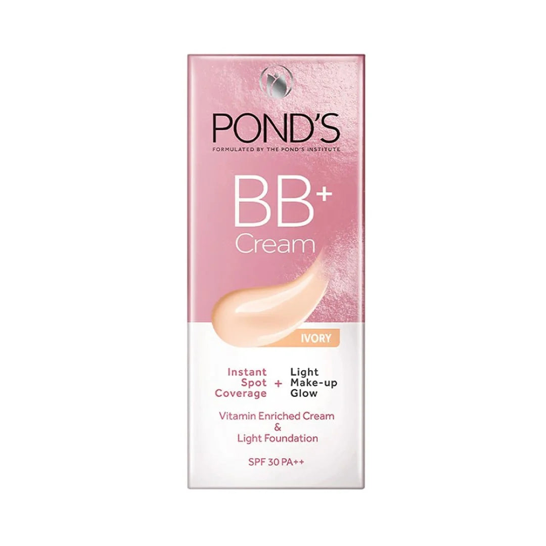 POND'S Bb+ Cream, Instant Spot Coverage + Light Make-Up Glow, Ivory 18g