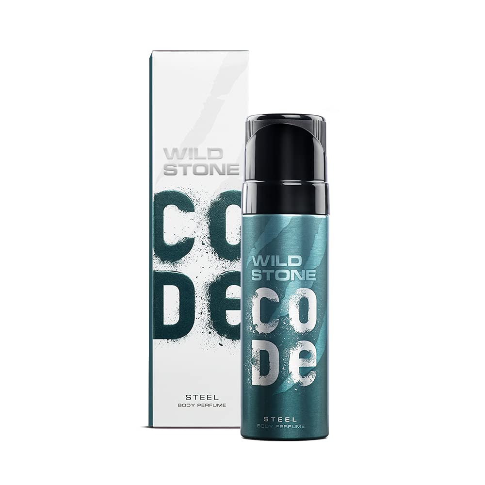 WILD STONE CODE Titanium Long Lasting No Gas Body Perfume For Men, 150Ml, Spray