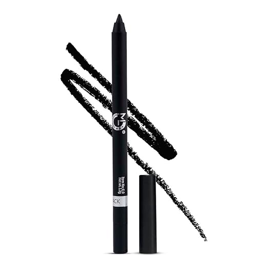 Mattlook Single Stroke Super Glide Eyeliner Kohl Kajal 24 Hours Water Proof|Smudge Proof, Jet Black (1.3gm)