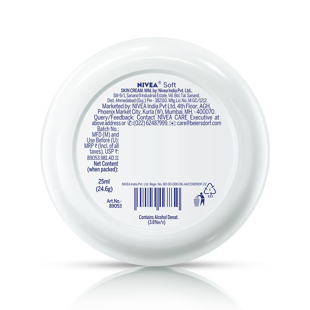 NIVEA Soft Light Moisturizer, 300 ml, for Face, Hand & Body, Non-Greasy Cream with Vitamin E & Jojoba Oil for Instant Hydration