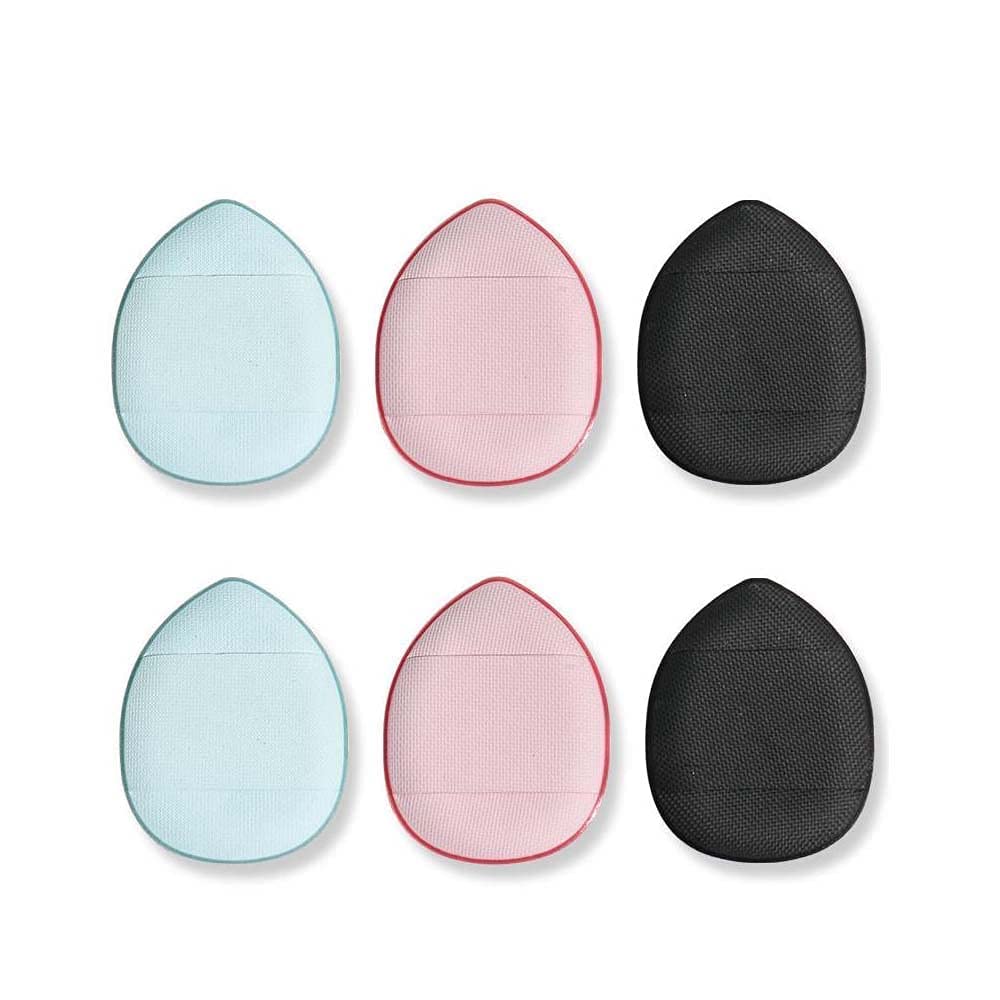 Mini Finger Powder Puff 4 pcs Finger Makeup finger beauty blender Sponges, Mini Soft Cosmetic Finger Puff, Perfect for Foundation, BB Cushion, Cream, Concealer