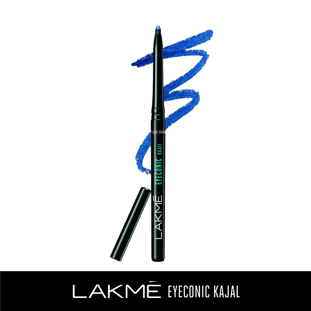 LAKMÉ Eyeconic Black Kajal 0.35 g (Combo Pack of 2) Matte Kohl Liner in a Twist Up Pencil - Waterproof, Smudge Proof & Long Lasting Eye Makeup