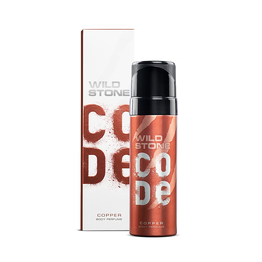 WILD STONE CODE Titanium Long Lasting No Gas Body Perfume For Men, 150Ml, Spray