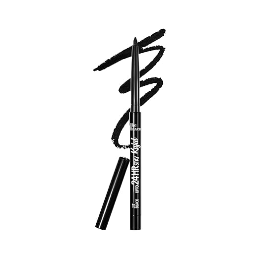 Blue Heaven 24Hr Stay Matte Pencil Kajal Black Waterproof, Deep Black, Long Lasting And Smudge Proof Eye Makeup, 0.30Gm