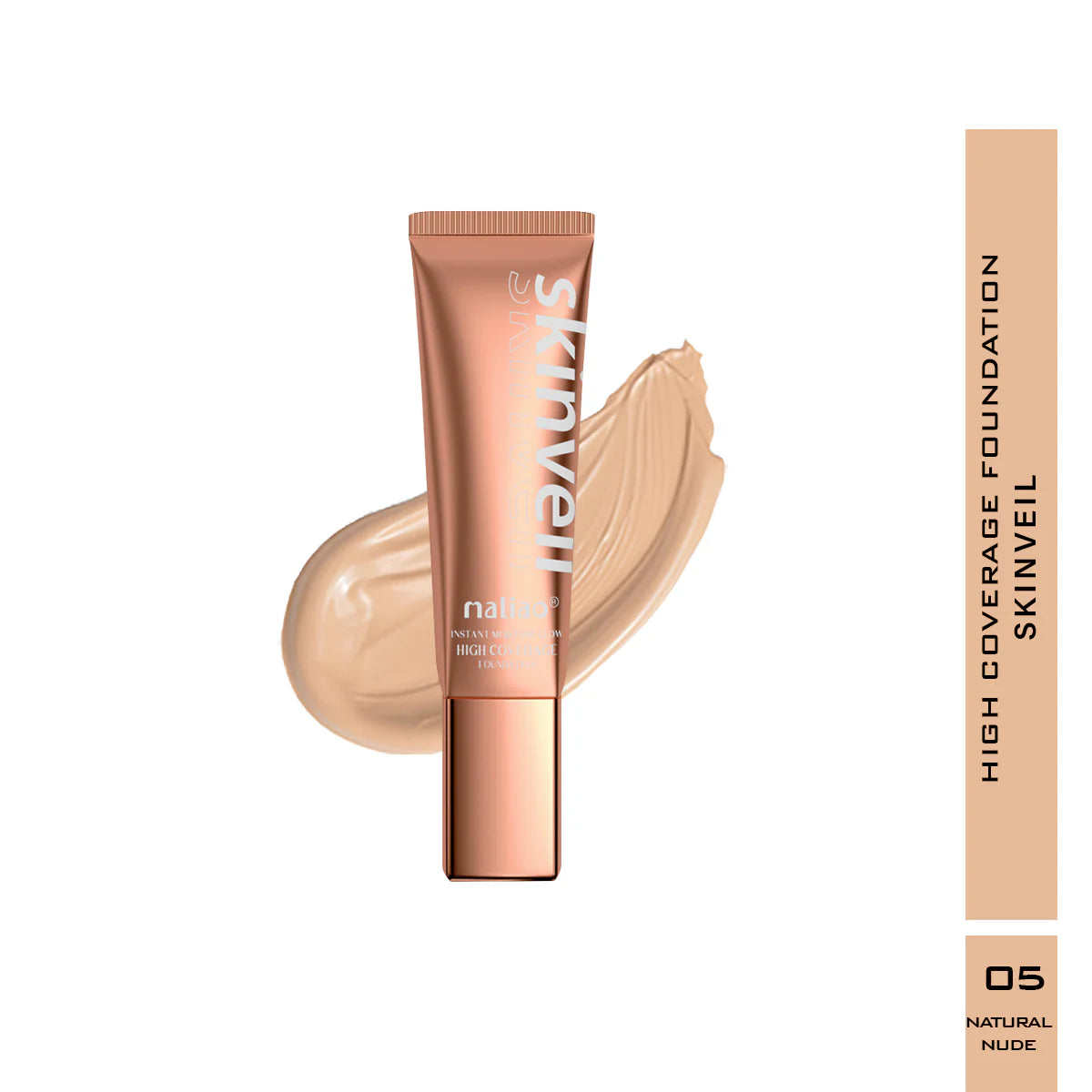 Maliao Skin Veil High Coverage Foundation - Flawless Radiance for All Skin Tones