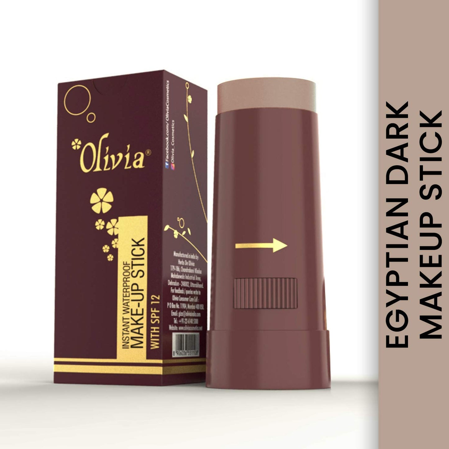Olivia Waterproof Natural Honey Makeup Cream Concealer Pan Cake, Medium Coverage, For All Skin Types (25G, Shade No.24)