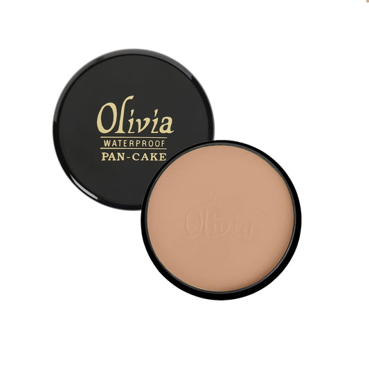 Olivia Waterproof Natural Honey Makeup Cream Concealer Pan Cake, Medium Coverage, For All Skin Types (25G, Shade No.24)
