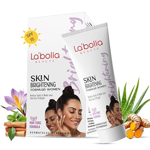Labolia Beaute Skin Brightening Day Cream for Women with SPF 15 | Glowing SKin | Reduce Dark Spots | Whitening Face Cream | Dermatologist Recommended | All Skin Type | Pack of 1, 50g