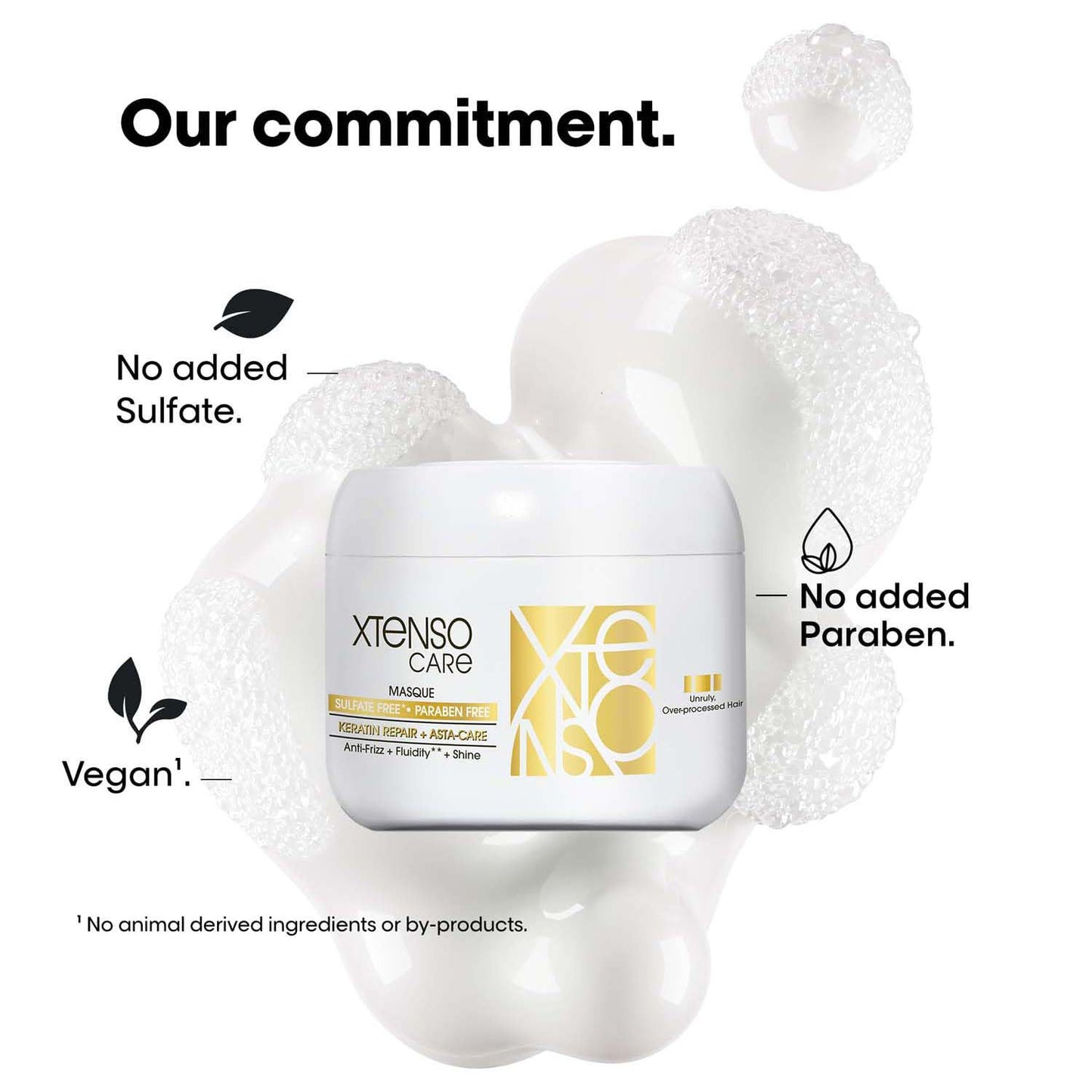 L'Oréal Professionnel Paris Xtenso Care Sulfate-Free* Shampoo 250Ml And Hair Masque 200Ml Combo For All Hair Types (Pack Of 2)