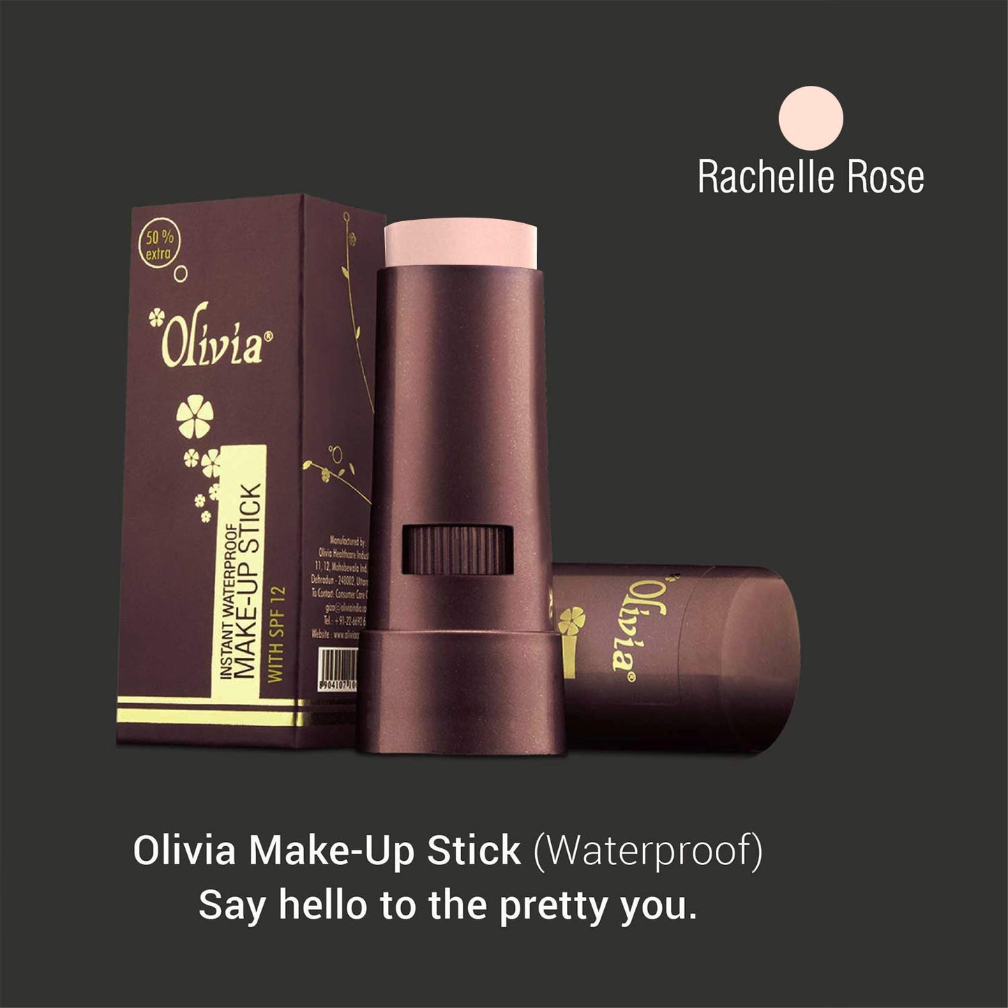 Olivia Waterproof Natural Honey Makeup Cream Concealer Pan Cake, Medium Coverage, For All Skin Types (25G, Shade No.24)