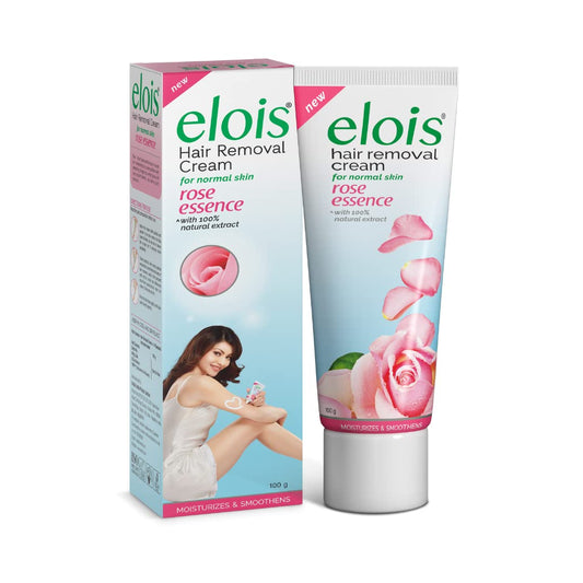 Elois Hair Removal Cream For Women Bikini Area - With Natural Extracts Painless For Normal Skin - Suitable for Legs Underarms Bikini Line Arms - (Rose Extract, 100 Gram)