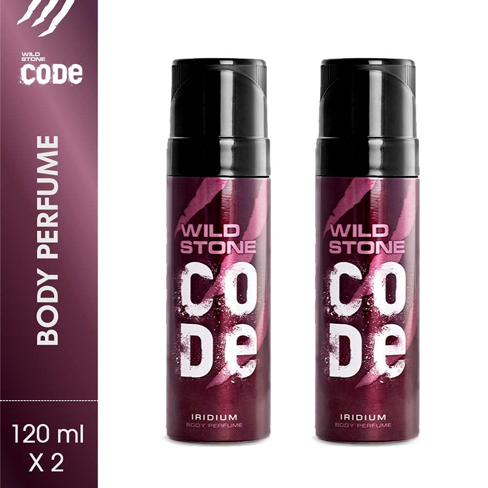 WILD STONE CODE Titanium Long Lasting No Gas Body Perfume For Men, 150Ml, Spray
