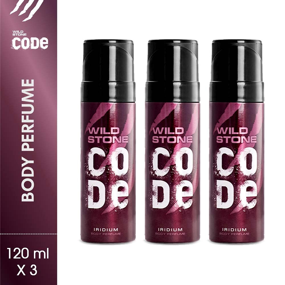 WILD STONE CODE Titanium Long Lasting No Gas Body Perfume For Men, 150Ml, Spray
