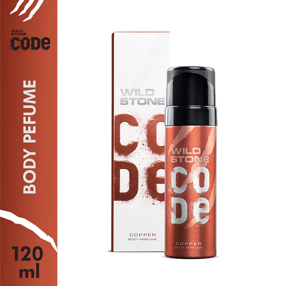 WILD STONE CODE Titanium Long Lasting No Gas Body Perfume For Men, 150Ml, Spray