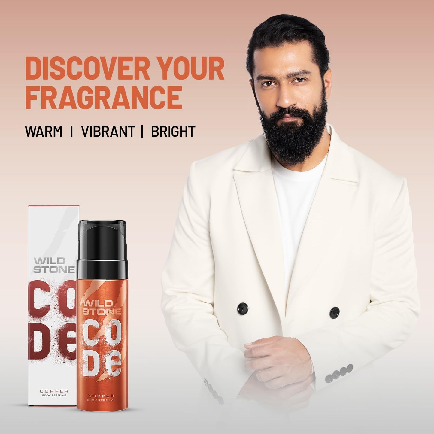 WILD STONE CODE Titanium Long Lasting No Gas Body Perfume For Men, 150Ml, Spray