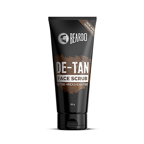 Beardo DeTan Face Scrub for Men, 100 gm | Coffee Scrub for Blackhead & Tan Removal | Natural Glow | Rejuvenates Skin