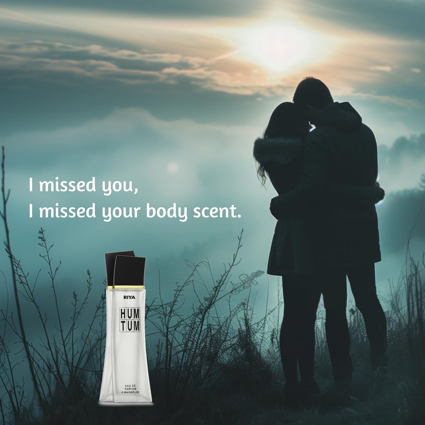 RIYA HUM TUM |Essence of Togetherness | 90 ml Perfume for Men & Women | Eau De Parfum with Long Lasting Fragrance | Citrus Floral Spicy Scent | Fragrance Spray