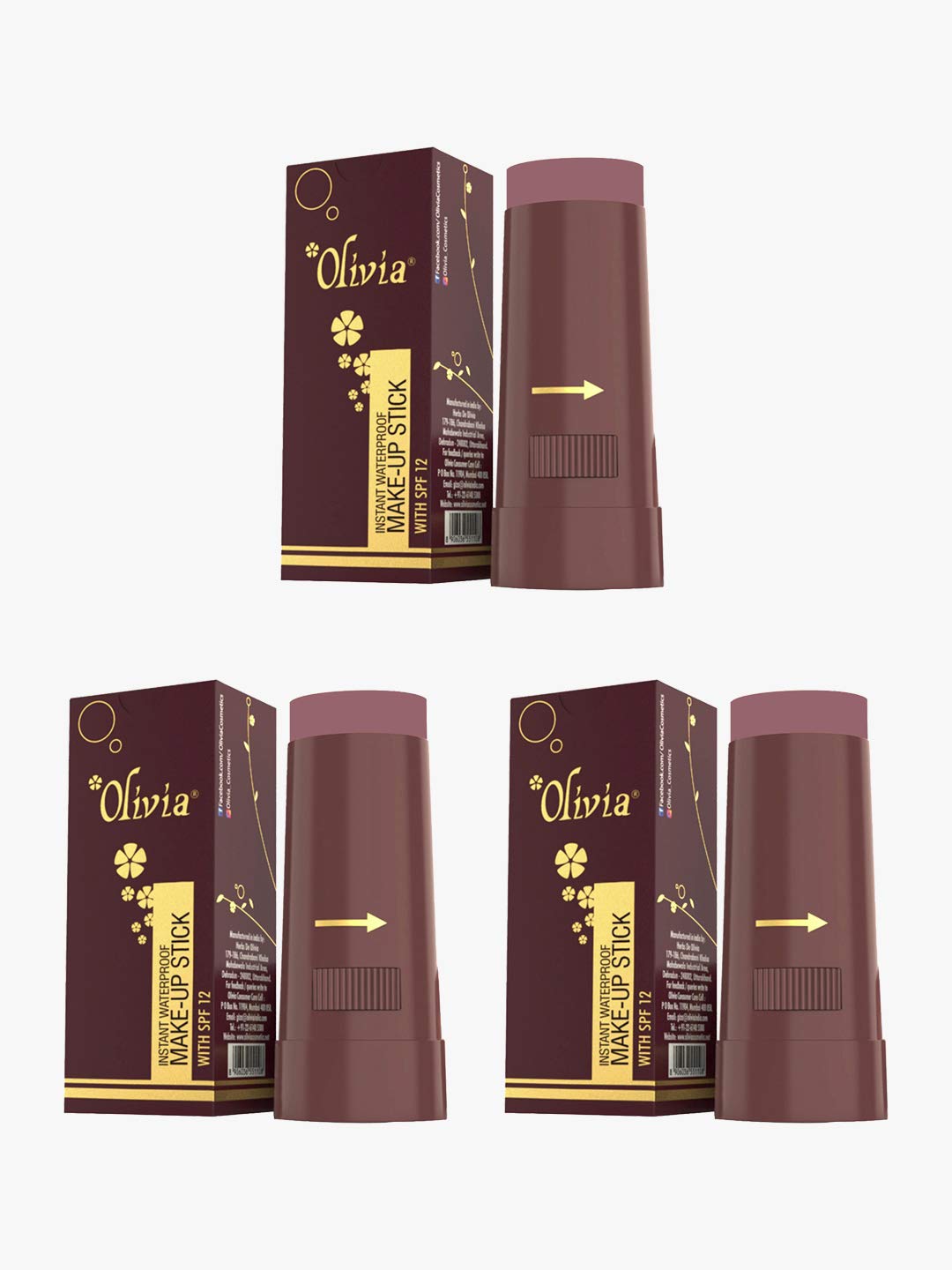 Olivia Waterproof Natural Honey Makeup Cream Concealer Pan Cake, Medium Coverage, For All Skin Types (25G, Shade No.24)