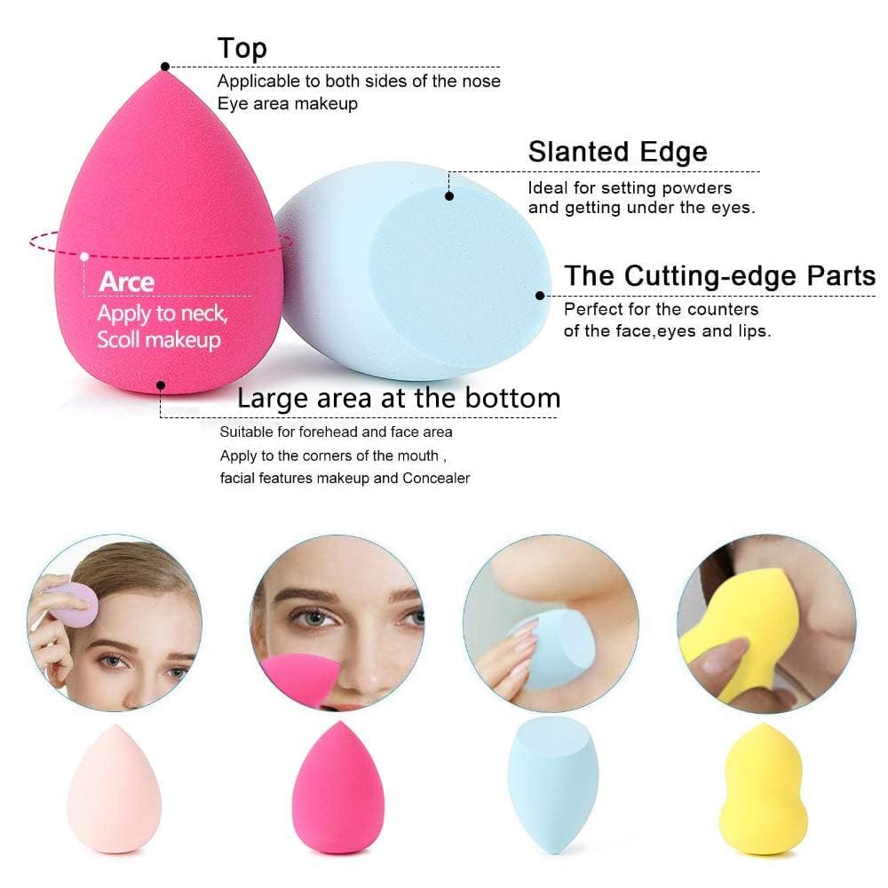 BEAUTY HD BlendPro Beauty Blender | Velvety Soft + Multipurpose Makeup Sponge | Reuable Blending Sponge For Loose powder and Foundation | 01 Teardrop