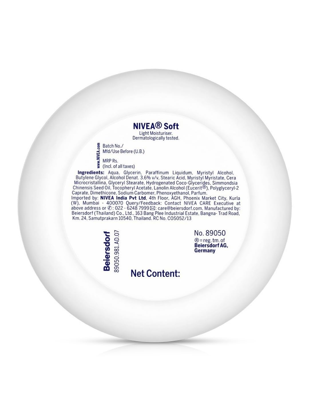 NIVEA Soft Light Moisturizer, 300 ml, for Face, Hand & Body, Non-Greasy Cream with Vitamin E & Jojoba Oil for Instant Hydration