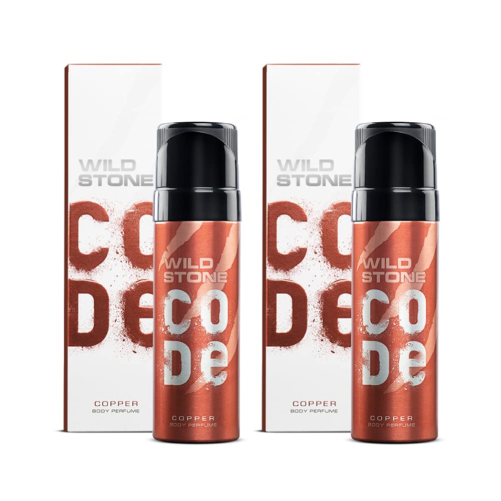 WILD STONE CODE Titanium Long Lasting No Gas Body Perfume For Men, 150Ml, Spray
