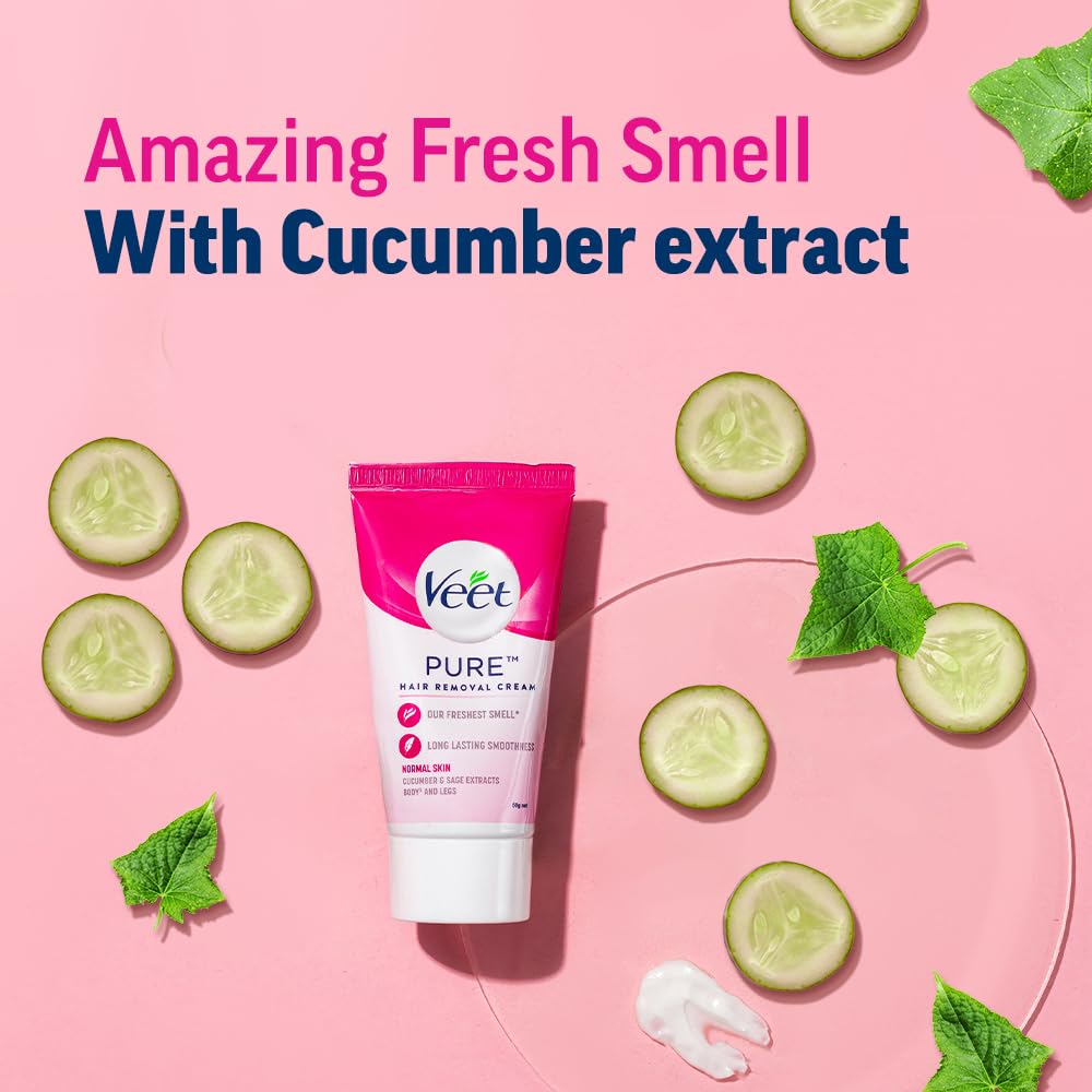 Veet Silk & Fresh Hair Removal Cream, Sensitive Skin - 100g