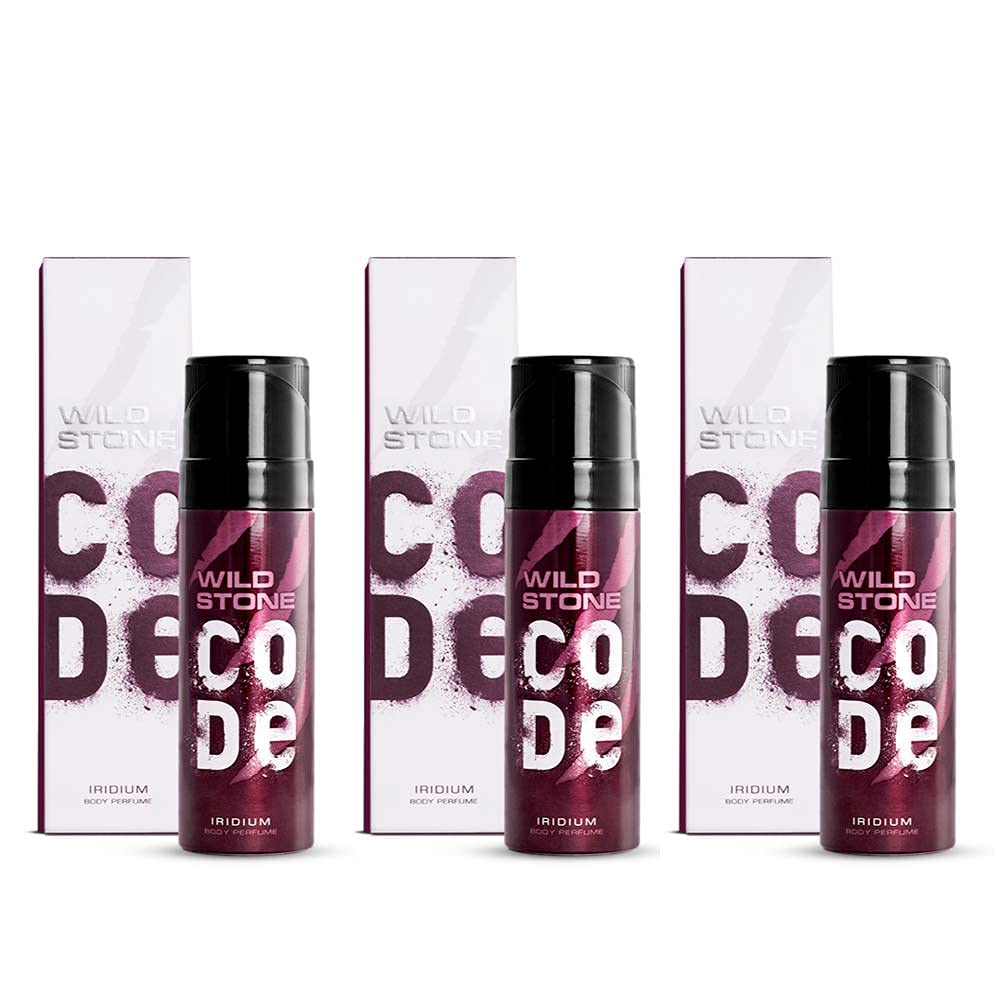 WILD STONE CODE Titanium Long Lasting No Gas Body Perfume For Men, 150Ml, Spray