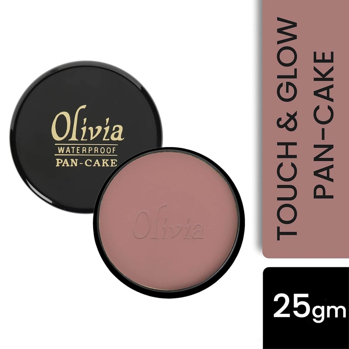 Olivia Waterproof Natural Honey Makeup Cream Concealer Pan Cake, Medium Coverage, For All Skin Types (25G, Shade No.24)