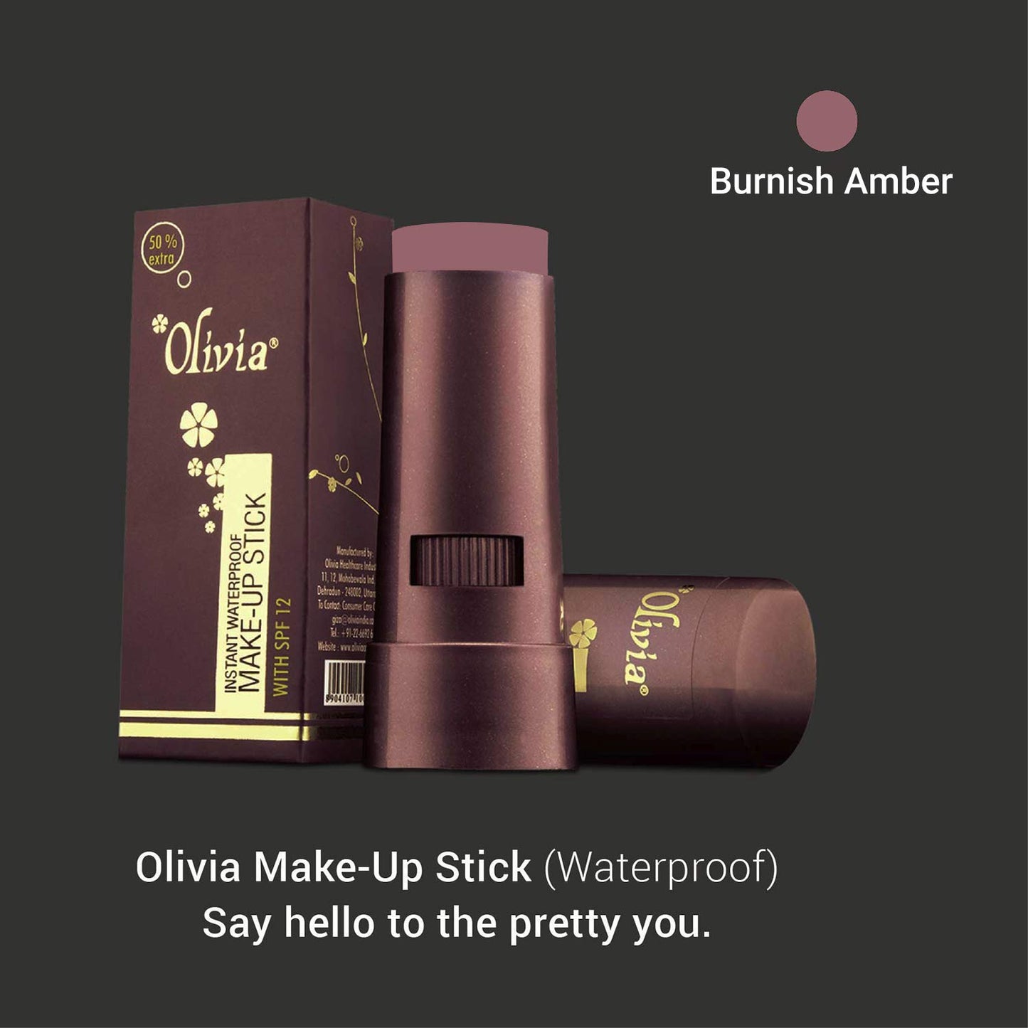Olivia Waterproof Natural Honey Makeup Cream Concealer Pan Cake, Medium Coverage, For All Skin Types (25G, Shade No.24)