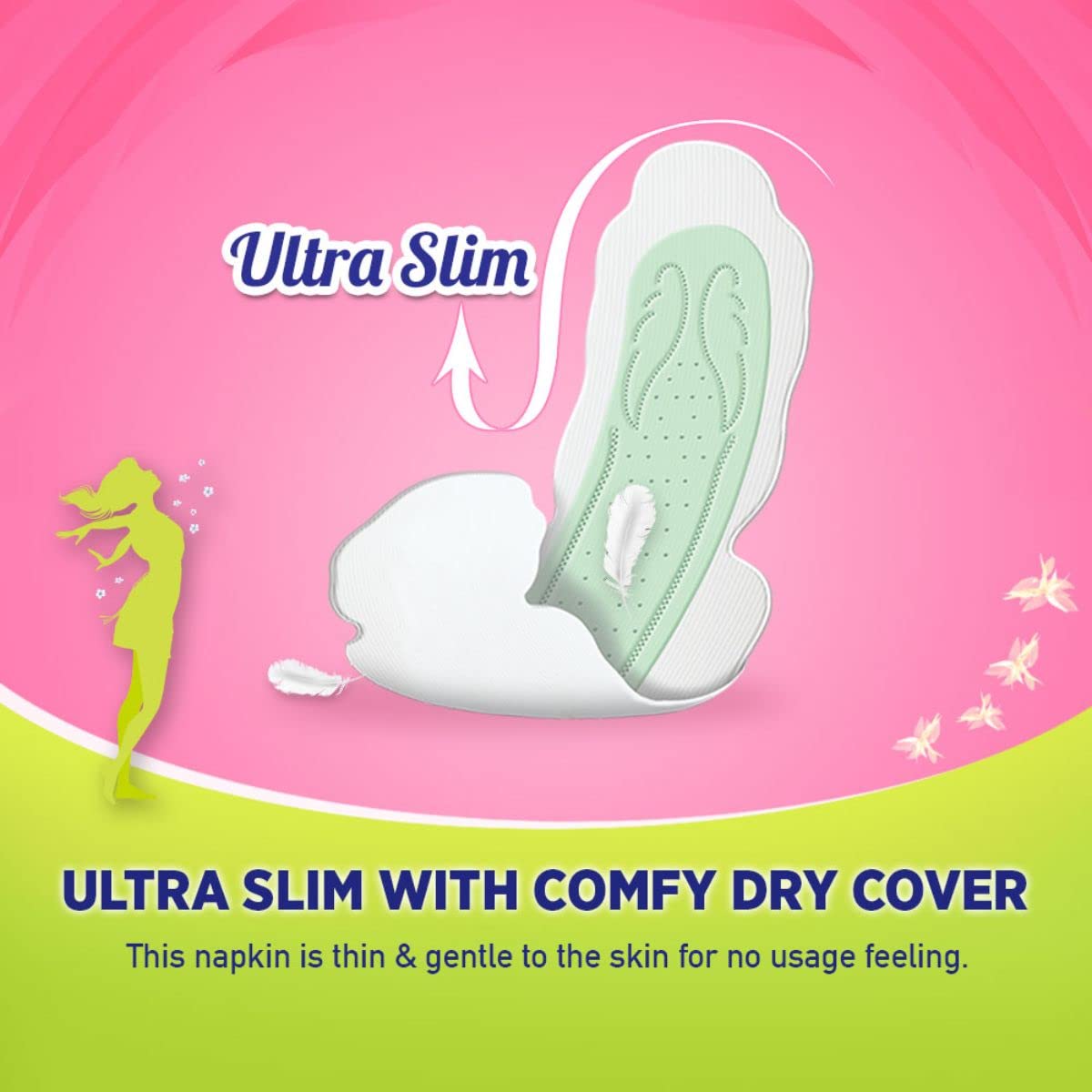 Sofy Anti-Bacteria Sanitary Pads (XL+ Size - 290 mm) 28 Pads - 6 layer deep absorption & Herbal Shield for Bacterial Protection, Soft on skin with comfy dry top sheet (Pack of 1)