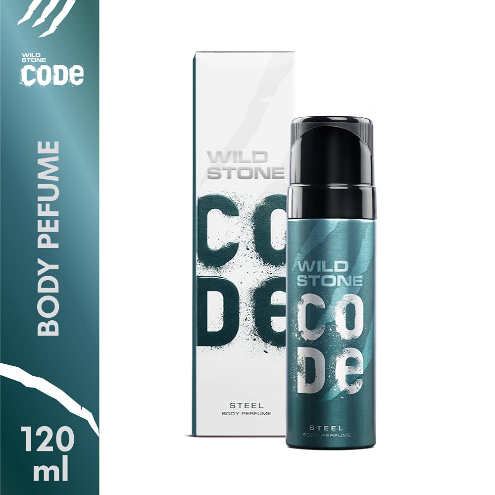 WILD STONE CODE Titanium Long Lasting No Gas Body Perfume For Men, 150Ml, Spray