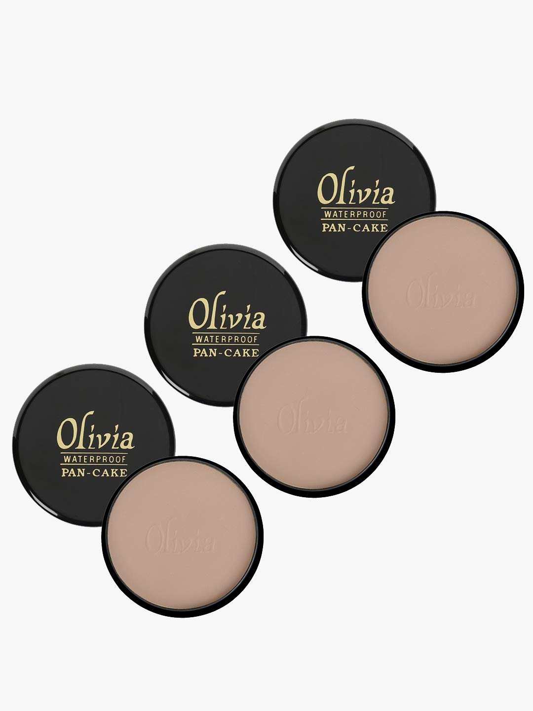 Olivia Waterproof Natural Honey Makeup Cream Concealer Pan Cake, Medium Coverage, For All Skin Types (25G, Shade No.24)