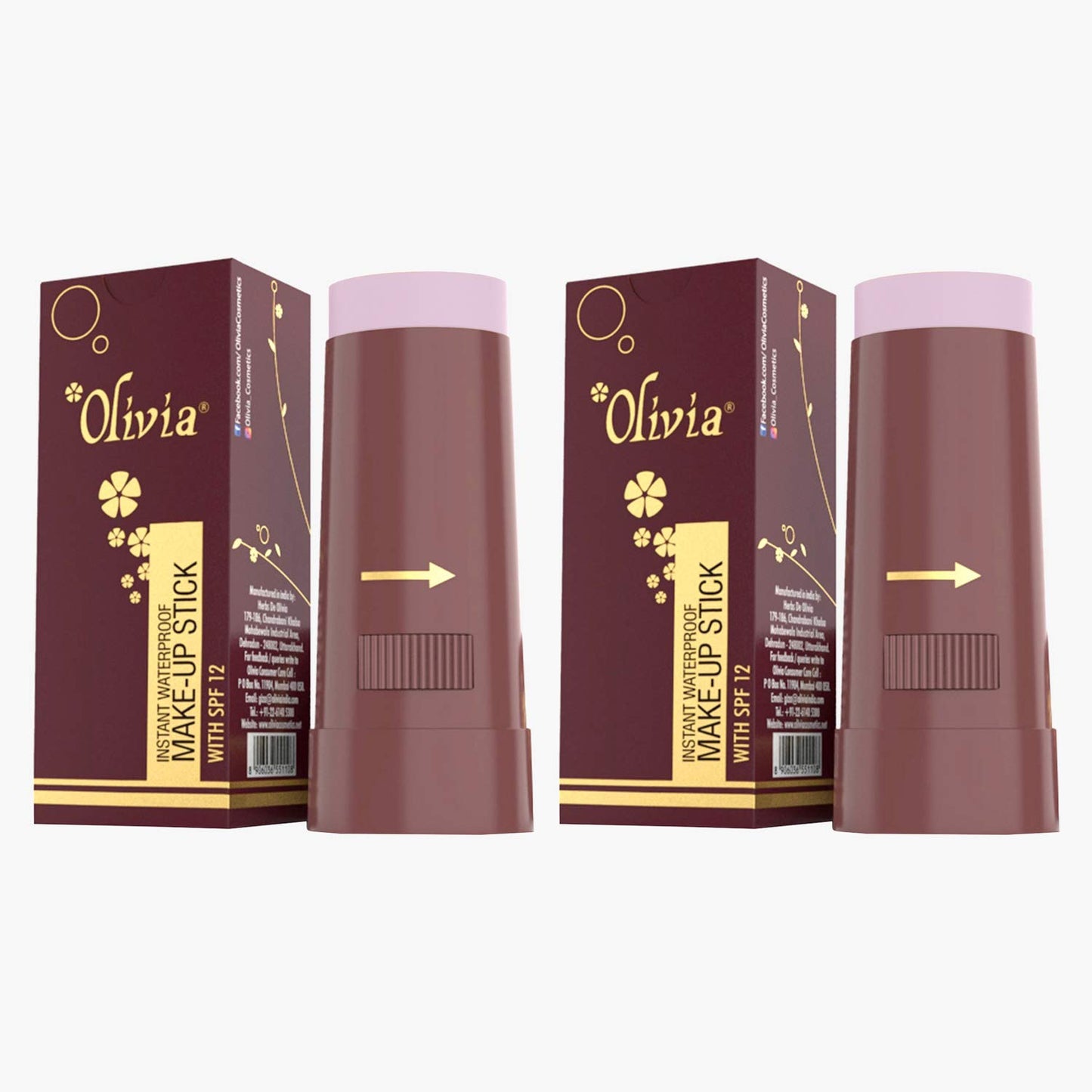 Olivia Waterproof Natural Honey Makeup Cream Concealer Pan Cake, Medium Coverage, For All Skin Types (25G, Shade No.24)
