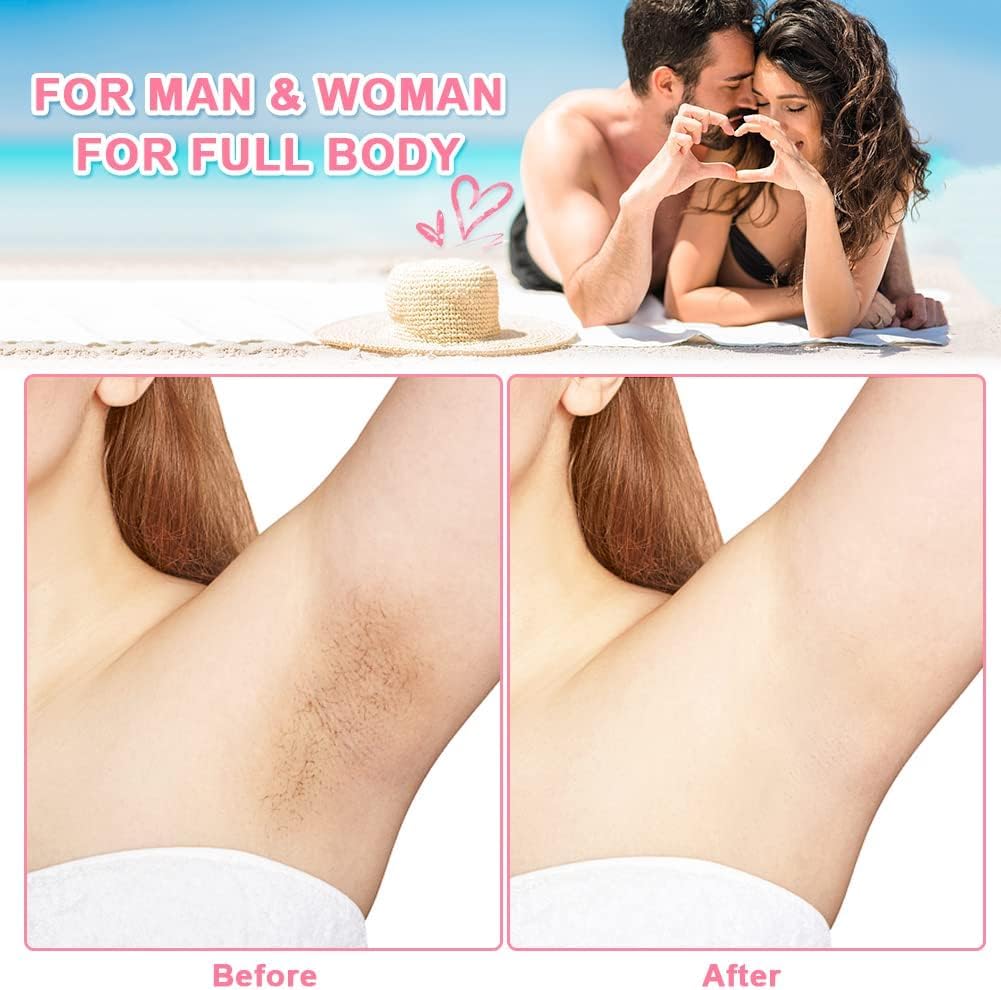 Plenteous Hard Wax Beads, 100G Painless Hard Wax Beans with 10 Applicators, Professional Wax Beads for Eyebrow, Armpit, Bikini, Back, Chest, Legs, Painless Hair Removal. (Strawberry)